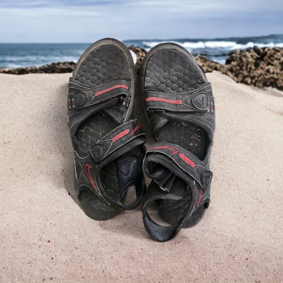 ACG Nike Hiking Sandals Men’s Sz. 12 Black/Red EUC - Picture 7 of 8